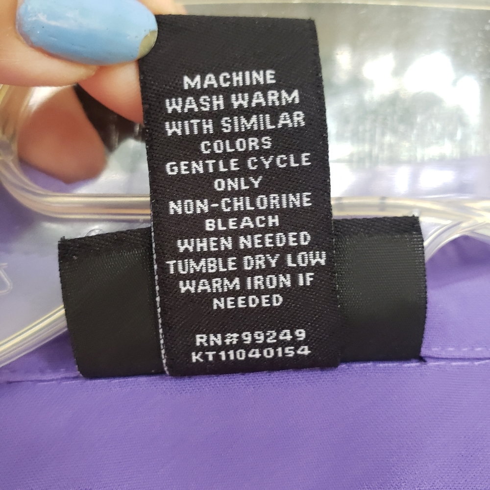 Women's Purple Ruffle Top - Picture 4 of 5